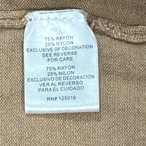 Joseph A. Women’s Tan Turtleneck Sweater Size 2X - Picture 5 of 6